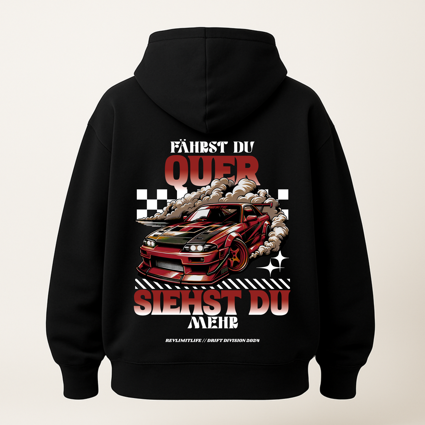 Fährst du Quer | Oversized Hoodie